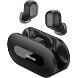 Baseus Bowie EZ10 Bluetooth Headset Draadloze Oordopjes Zwart