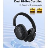 Baseus Bowie H1i Noise-Cancellation Draadloze Koptelefoon Zwart