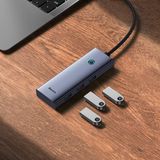 Baseus - UltraJoy - 5-in-1 USB-C Hub - Zwart - Aluminium