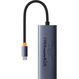 Baseus - UltraJoy - 5-in-1 USB-C Hub - Zwart - Aluminium