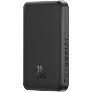 Baseus Mini Powerbank 5000 mAh Zwart - MagSafe Fast Charge 20W