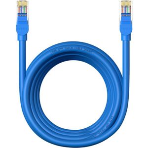 Baseus Round Cable Ethernet RJ45 Cat.6 5m (blue) - Blauw - 5 meter
