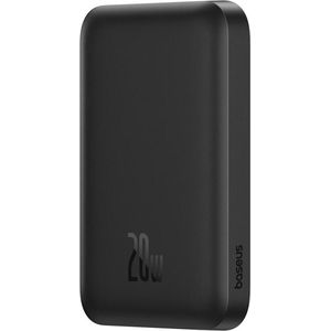 Baseus - Mini Powerbank - Compact - Zwart - 6000 mAh - Draadloos en Bekabeld