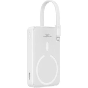 Baseus Powerbank - 10000 mAh - 20W - MagSafe - Wit