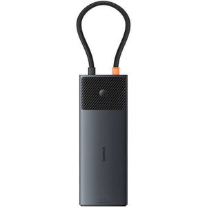 Baseus USB-C Hub (USB C), Docking station + USB-hub, Zwart