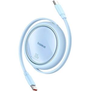 Kabel einziehbares einziehbares Kabel USB-C 100 W Free2Draw Mini 1 m blau