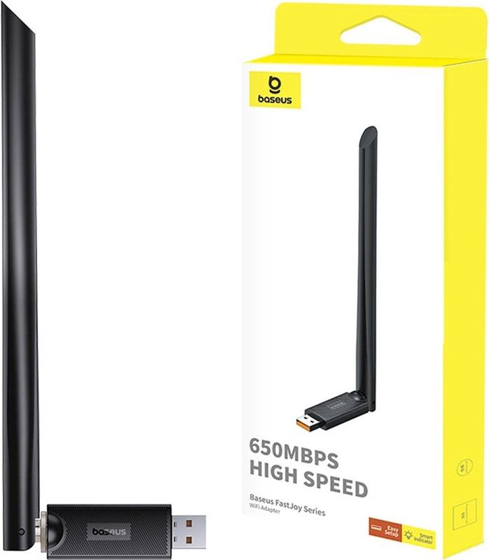 Baseus - BS-OH171 - USB Netwerkkaart - Zwart - 150Mb/s Snelheid