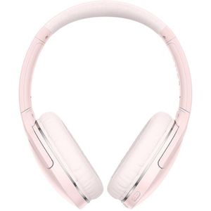 Baseus Draadloze hoofdtelefoon Encok D02 PRO (roze) (Draadloze), Koptelefoon, Roze