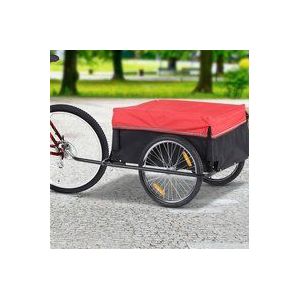 HOMCOM - Fietskar - Zwart - Stalen Frame - 20 Inch Banden