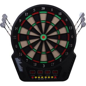 HOMCOM Elektronisch dartbord dartbord dartboard elektronisch dartbord 27 spellen 5550-4362