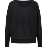 super.natural - W KULA TOP - T-shirt - Zwart - Merinowol - Lange Mouwen