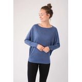 super.natural - W KULA TOP - T-shirt - Zwart - Merinowol - Lange Mouwen