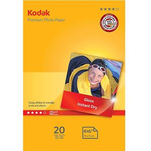 Kodak - 5740-095 - Fotopapier - A6 - Superglanzend - 20 Vellen - 240 g/m²