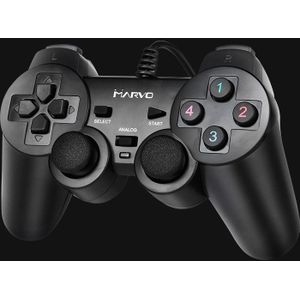 Marvo - GT-006 - Controller - Zwart - USB - 1,56 m Kabel
