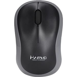 Marvo - DWM100GY - Muis - Zwart, Grijs - Draadloos