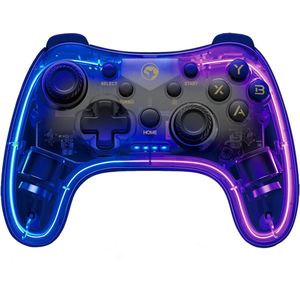 Marvo GHOST 40 - Draadloze Gamecontroller - Transparant - Voor PC PS3 PS4 Android iOS