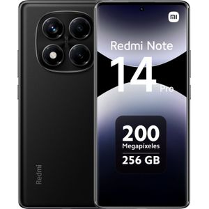 Xiaomi - Redmi Note 14 Pro - Smartphone - Zwart - 512 GB - 6.67 Inch - Hybride Dubbele SIM - 200 Mpx - 4G