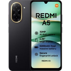 Xiaomi - Redmi A5 - Smartphone - Zwart - 3GB RAM - 64GB Opslag