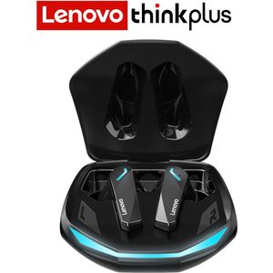Lenovo ThinkPlus GM2 Pro - Bluetooth 5.3 - Draadloze oordopjes - Ergonomisch - Noise-cancelling - Waterbestendig - Sport - Gamen - Reizen - Zwart