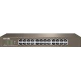 Tenda - TEG1024D - Ethernet Switch - 24 Poorten - Metaal - Onbeheerd