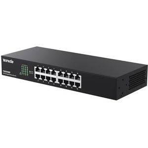 Tenda - TEG1016D - Ethernet Switch - 16 Poorten - 10/100/1000 Mbps - Plug & Play