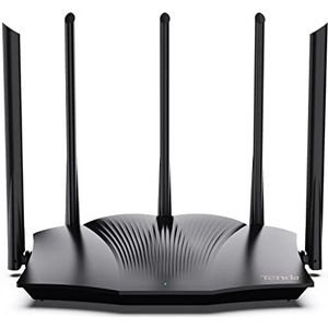 Tenda RX12 Pro WiFi Router 6 AX3000 Dual Band Gigabit, 2404Mbps/5GHz 574 Mbps/2.4GHz, 4 Gigabit Ports, 160MHz Bandbreedte, WiFi+ Mesh, OFDMA/WPA3/IPV6/TWT