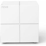 Tenda Nova MW6 Mesh WiFi-systeem - AC1200 dual-band WiFi mesh-systeem - Bereik tot 165 m² en 90 apparaten - 2x Gigabit-poort - Vervangt WiFi-router en repeater - Compatibel met Alexa - 1 pakket