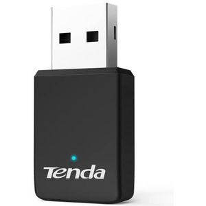 Tenda U9 AC650 WiFi dongle USB Wireless Dual Band Adapter voor PC Desktop Laptop Mini Size Plug & Play Ondersteunt Windows XP/7/8/8.1/10/11
