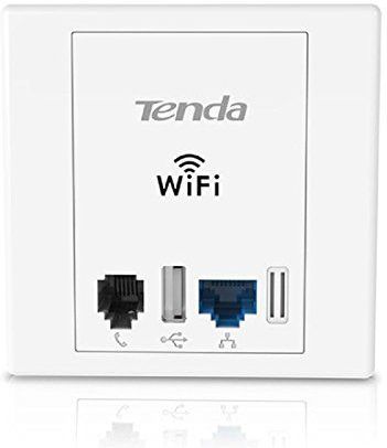 Tenda W6 Over Ethernet (PoE) – Access Point (300 Mbit/s, IEEE 802.11 g, IEEE 802.11 N, IEEE 802.3 af, 12 gebruikers, BPSK, DSSS, QAM, OFDM, QPSK, 18 dBmW, FCC/CE/RoHs)