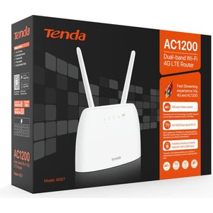 Tenda - 4G07 - 4G Router - Dual-Band - 4G LTE - Wit