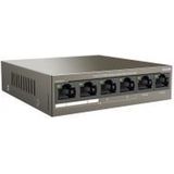 Tenda - TEF1106P-4-63W - PoE-Switch - 2 Uplink-Poorten - 63W Maximaal Vermogen