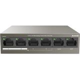 Tenda - TEF1106P-4-63W - PoE-Switch - 2 Uplink-Poorten - 63W Maximaal Vermogen