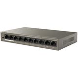HUB - SWITCH 8 POORTEN - Tenda - 10/100 Mbit/s - PoE Uitgangsvermogen 58 W