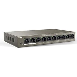 Tenda TEF1110P-8-63W netwerk-switch Unmanaged Fast Ethernet (10/100) Ethernet verbinding, ondersteunt