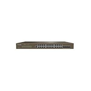 Tenda - TEG5328F - Managed Switch - Zwart - Gigabit Ethernet - 24 Poorten