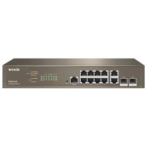 Tenda - TEG5312F - Netwerkschakelaar - Bruin - Managed L3 Gigabit Ethernet - 10 Havens
