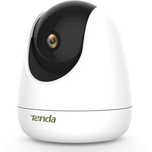 Tenda CP7 IP-bewakingscamera, wifi, babycamera, 4 MP HD, nachtzicht, bewegingsdetectie, bidirectionele audio, pan/tilt, 2,4 GHz, SD- en cloud-opname, wit