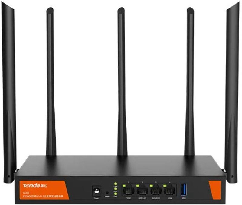 Tenda - W30E - WLAN Router - Zwart - Gigabit Ethernet - Dual-Band