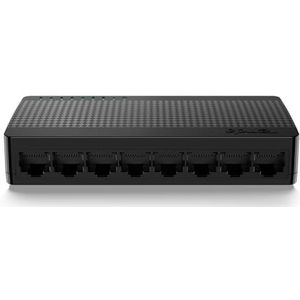 Tenda 8 Poorten Gigabit Switch 10/100/1000 Mbps Ethernet Switch met LED-Indicator, Plug and Play, Auto MDI/MDIX, Wandmontage, Plastic Behuizing (SG108 V4.0)
