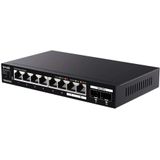 Tenda - TEM2010X - Switch - 8 Poorten 2,5 Gbit/s - 2 Poorten 10 Gbit/s - Metalen Behuizing