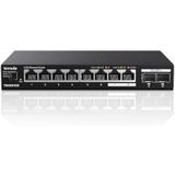 Tenda - TEM2010X - Switch - 8 Poorten 2,5 Gbit/s - 2 Poorten 10 Gbit/s - Metalen Behuizing
