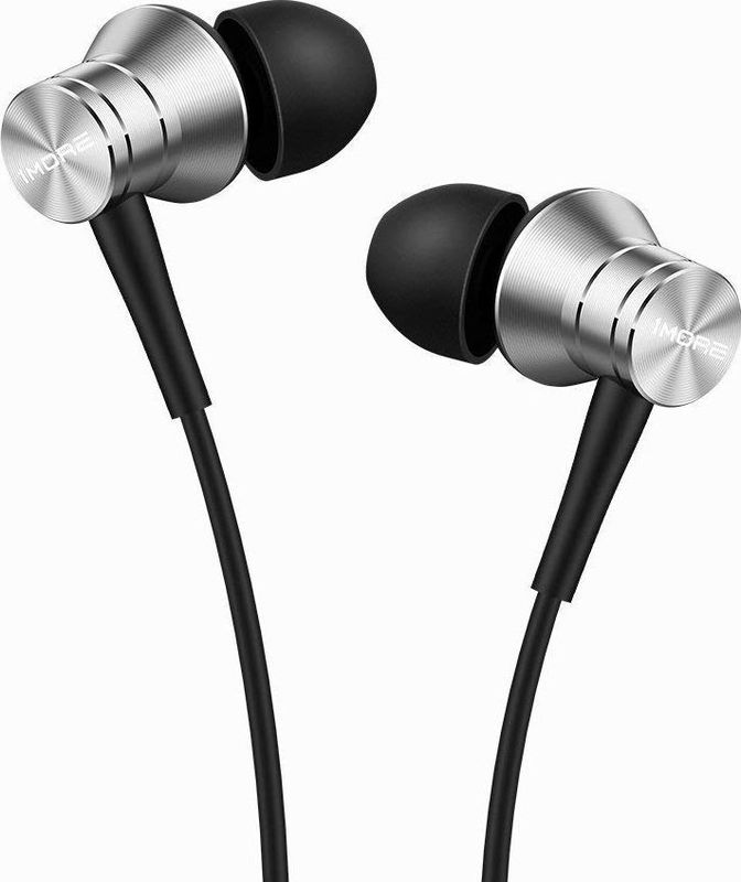 1MORE Zuiger Fit Bedrade In-Ear Oortelefoon met Microfoon en Volumeregeling - E1009 Zilver
