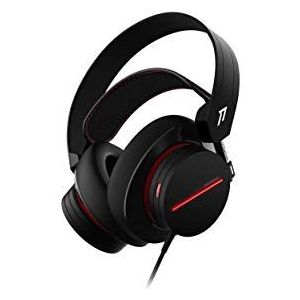 1MORE H1007 Spearhead Gaming Headset met kabel (7.1 surround sound, 54 mm driver, dubbele microfoon) voor pc, Xbox, PS4, mobiele apparaten, zwart
