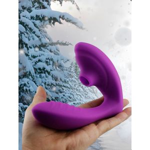 Mary - sucking vibrator - Woman's Vibration Massager met pulserende lucht - Mary®/ paars