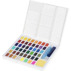 Faber-Castell Waterverf - Box met Napjes - Afneembaar Palet - 48 Kleuren - FC-169748