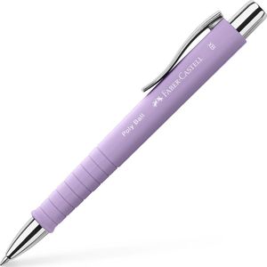 FABER-CASTELL Kugelschreiber POLY BALL Colous XB sweet lilac, Schreibfarbe: blau, 1 St.