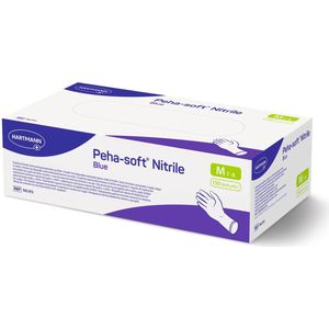 Peha-soft® | 150 Nitrile handschoenen blauw | maat M (7-8) | medisch
