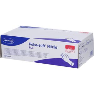 Peha-soft® | 150 Nitrile handschoenen blauw | maat L (8-9) | medisch