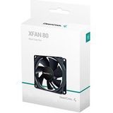 DeepCool XFAN80 Computer behuizing Ventilator 8 cm Zwart 1 stuk(s)
