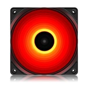 DeepCool 120R Single Colour Red LED 120mm Fan, Hydro Bearing